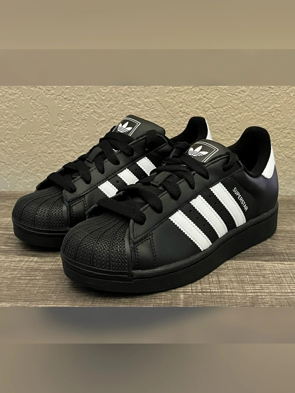 Adidas Superstar II Shoes Black Color Men's Size -5